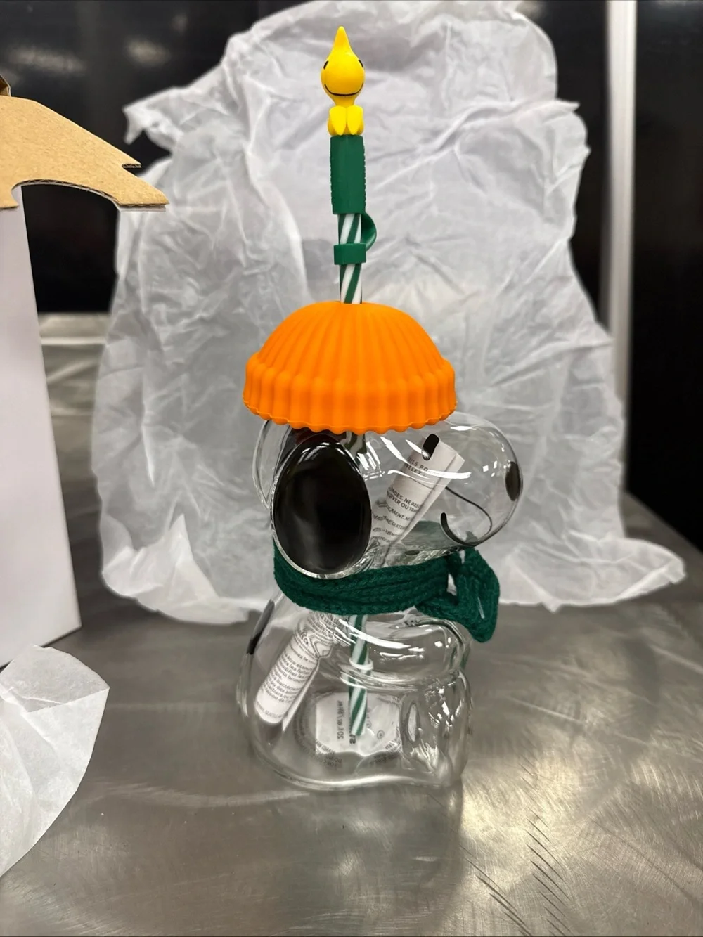 Starbucks Snoopy Glass Cup